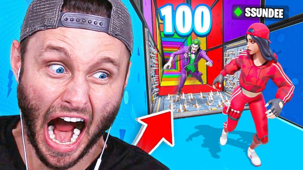 *NEW* 100 STAGE DEATH RUN Game Mode in Fortnite Battle Royale